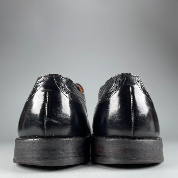 Allen Edmonds Sanford Men\'s Size 11.5 Black Leather Oxford Cap Toe Dress Shoes main image 7